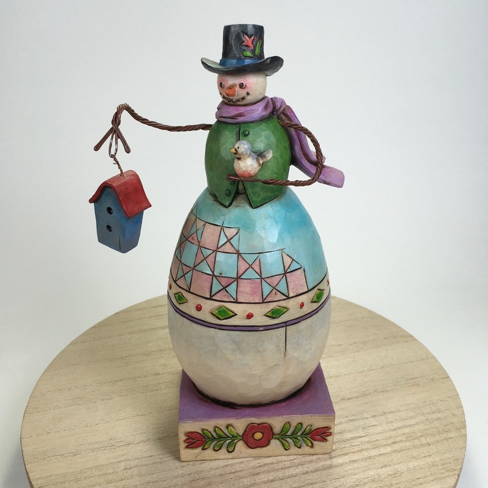 Jim Shore Warm and Cozy Snowman Figure